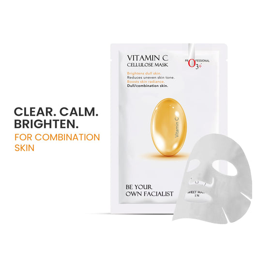 O3+ Vitamin C Cellulose Mask benefits - brightening pigmentation
