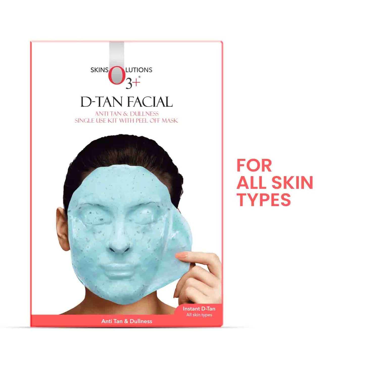 O3+ D-Tan Facial Kit with Peel-Off Mask front