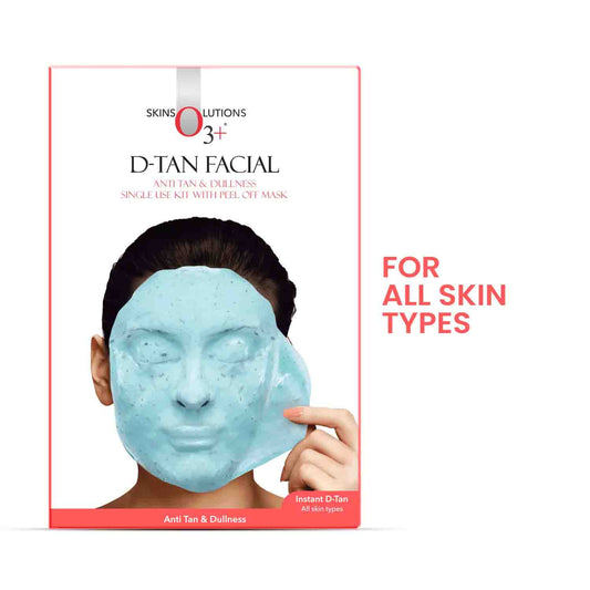 O3+ D-Tan Facial Kit with Peel-Off Mask front