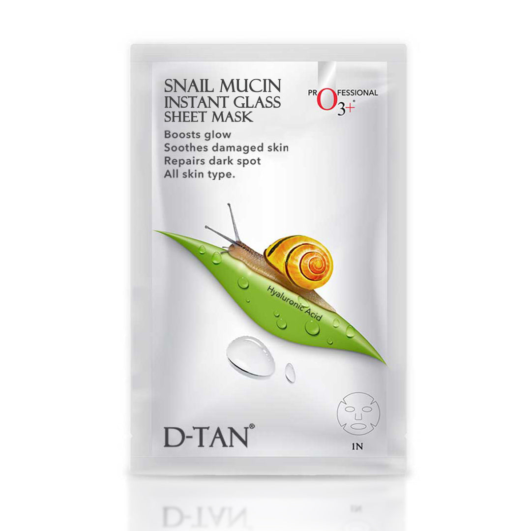 O3+ Snail Mucin Instant Glass Sheet Mask 30ml front