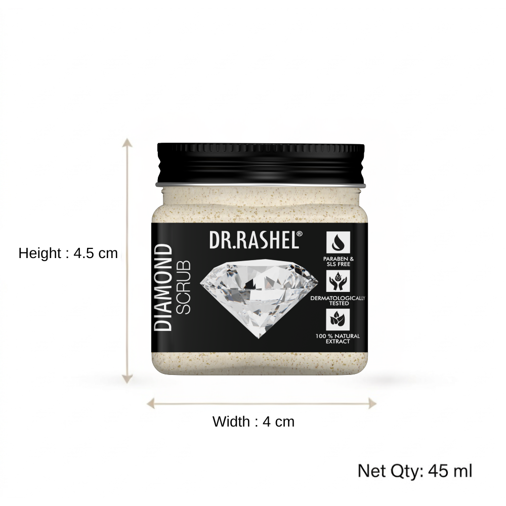 Dr. Rashel Diamond Scrub ingredients - Diamond Particles, Glycerin