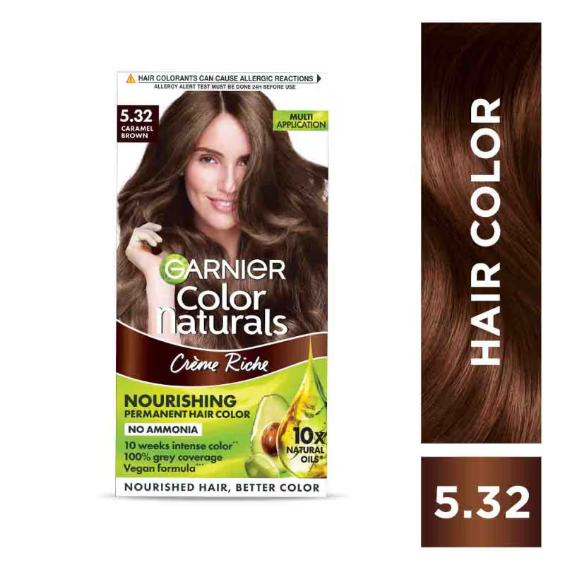 Garnier Hair Colouring Creme,Long-lasting,Smoothness & Shine,Color Naturals