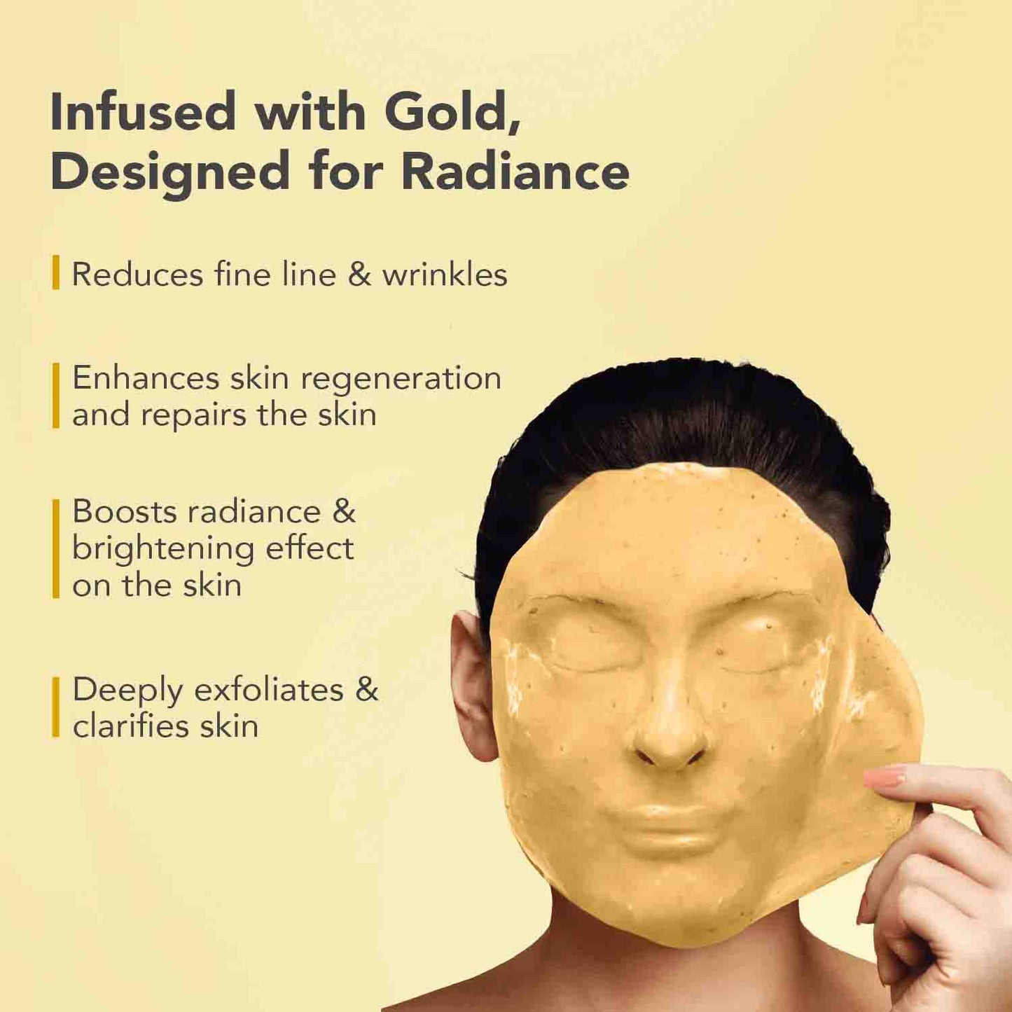 O3+ Gold Facial Kit benefits panel