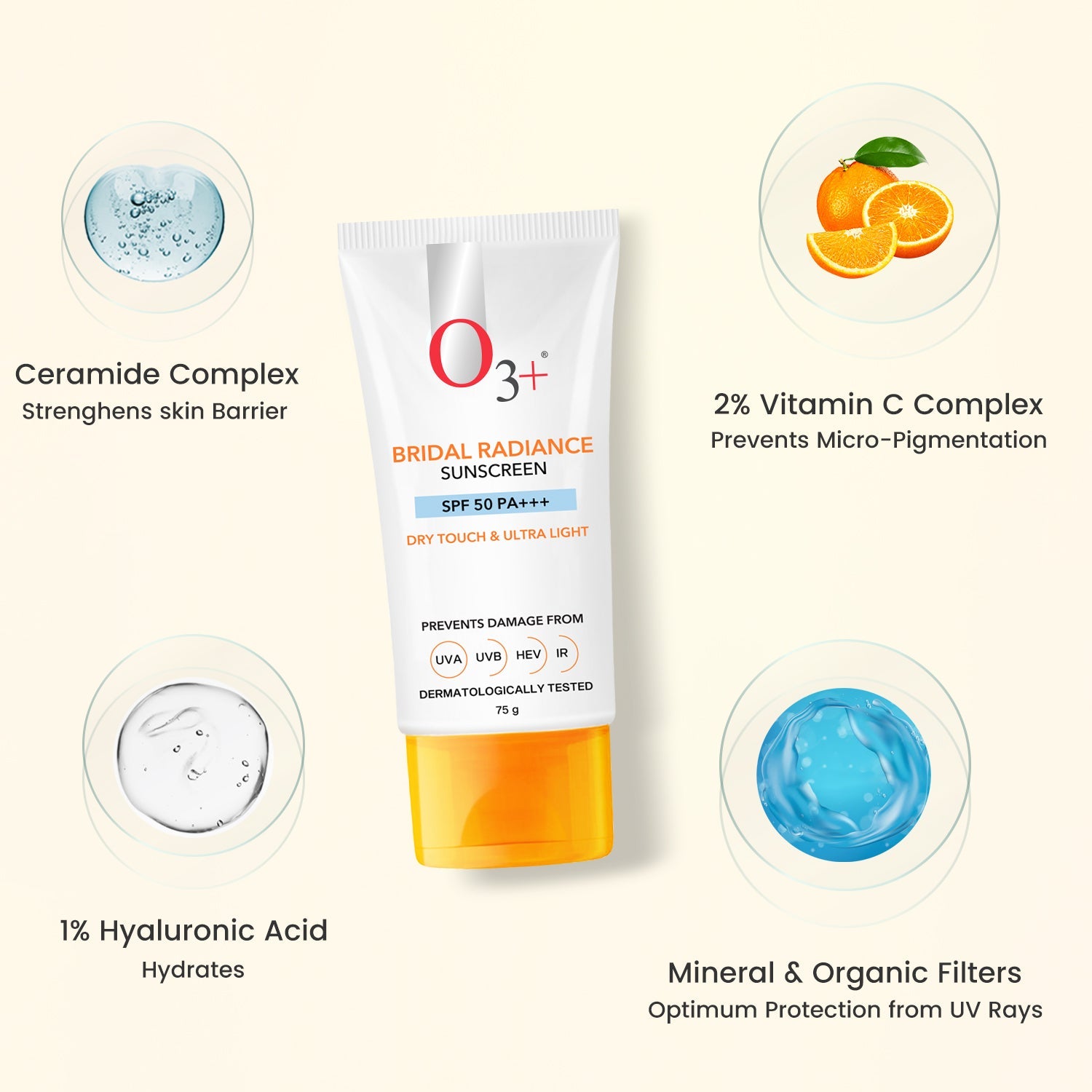 O3+ Bridal Radiance Sunscreen bridal glow lifestyle