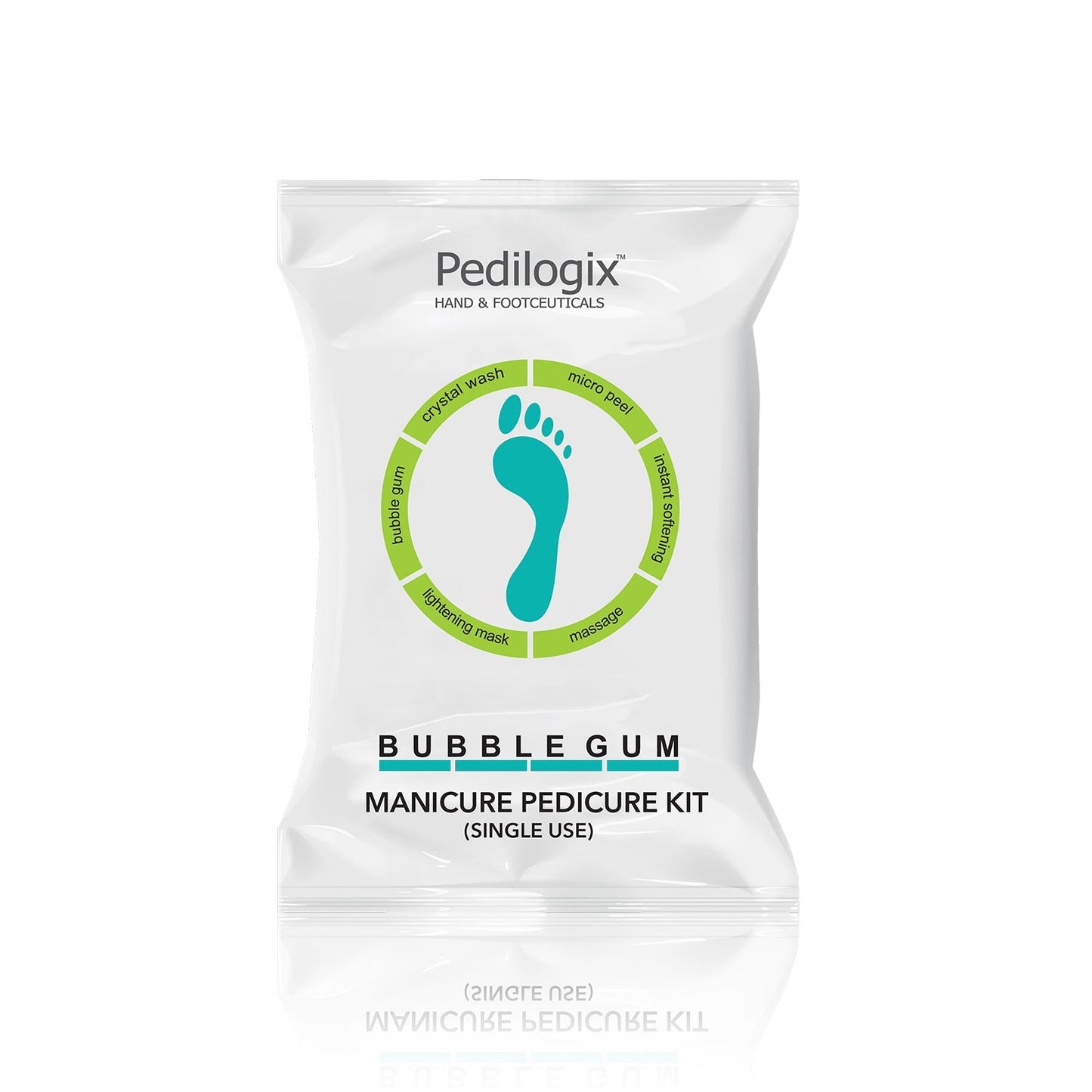 O3+ Pedilogix Bubblegum Manicure Pedicure Kit pouch front