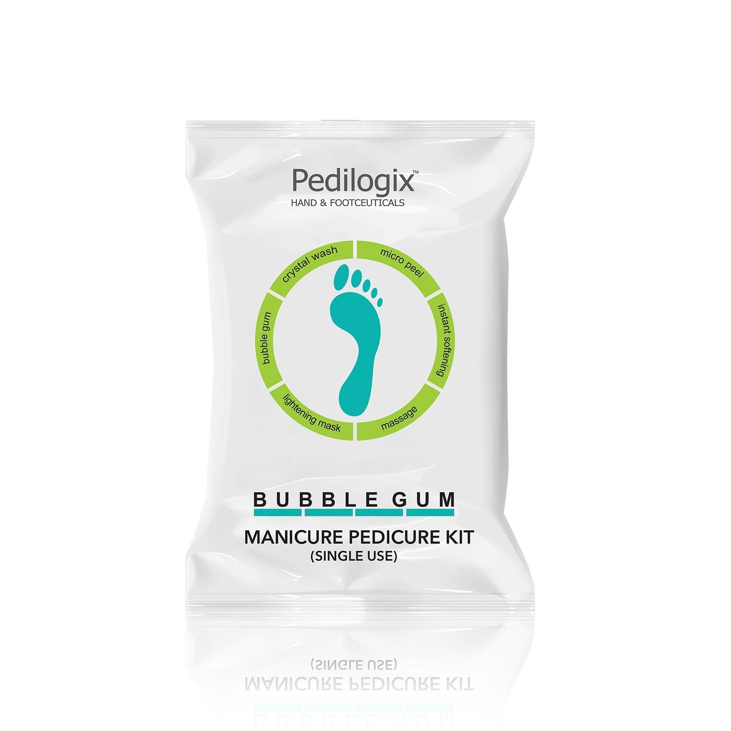 O3+ Pedilogix Bubblegum Manicure Pedicure Kit pouch front