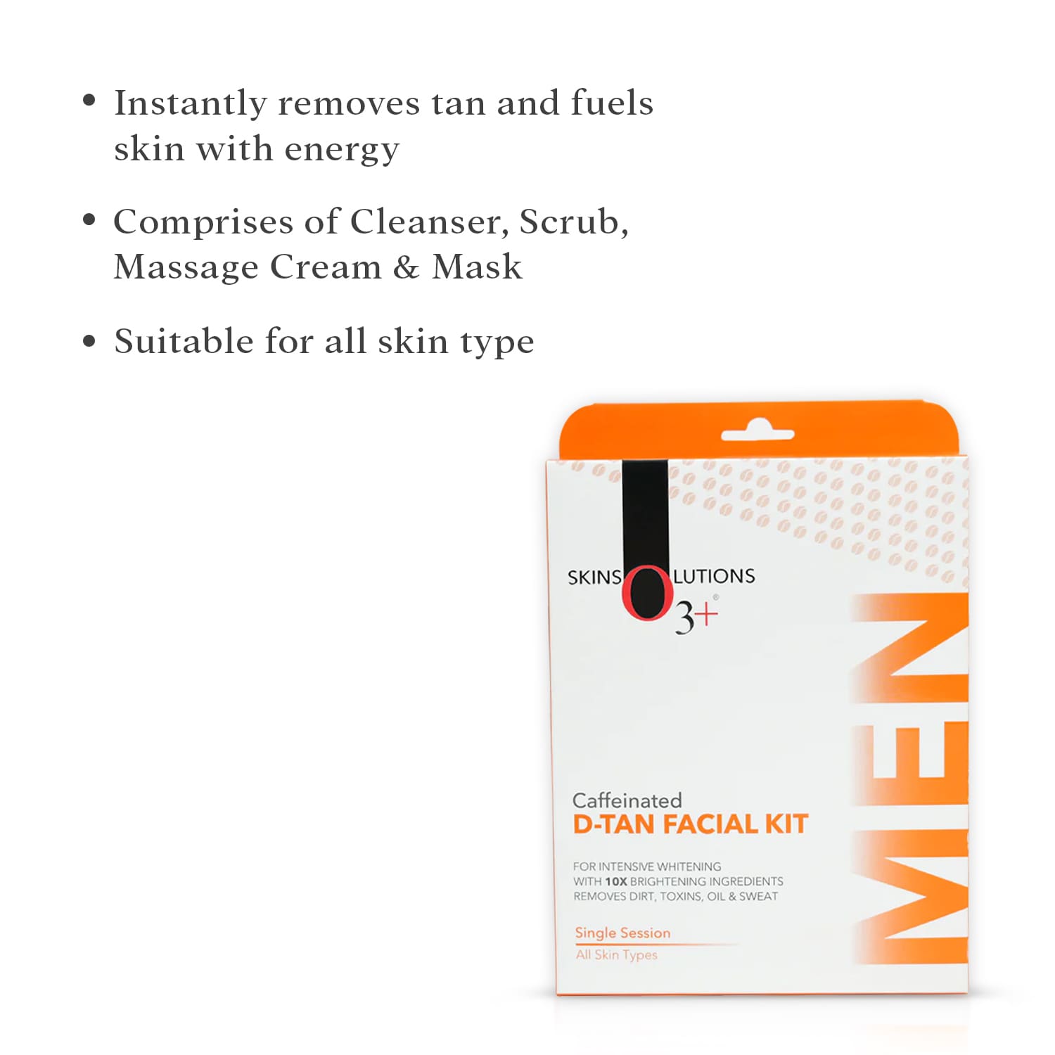 O3+ Caffeinated D-Tan Kit intensive whitening benefits