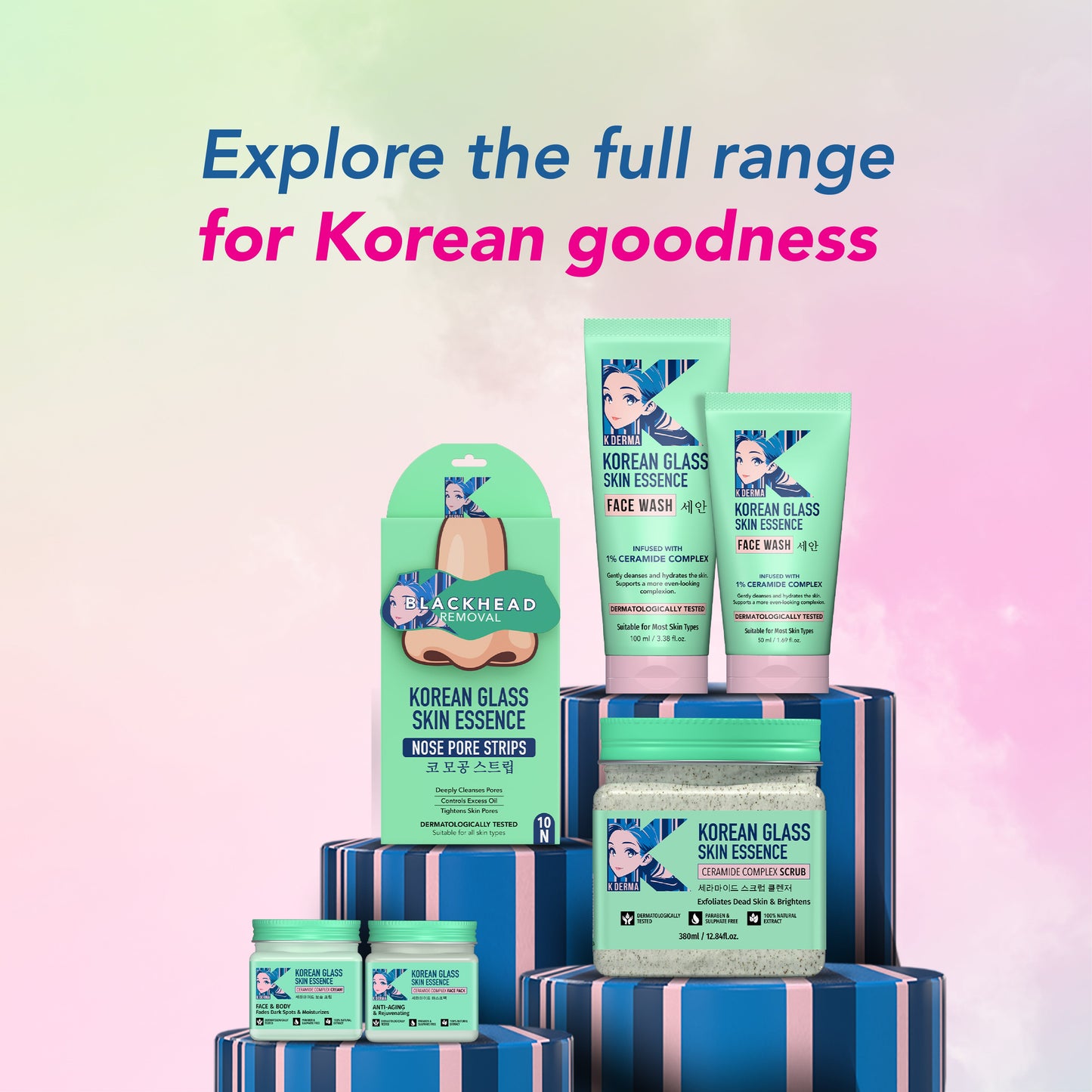 Dr. Rashel Korean Glass Skin Pack of 4 how to use routine