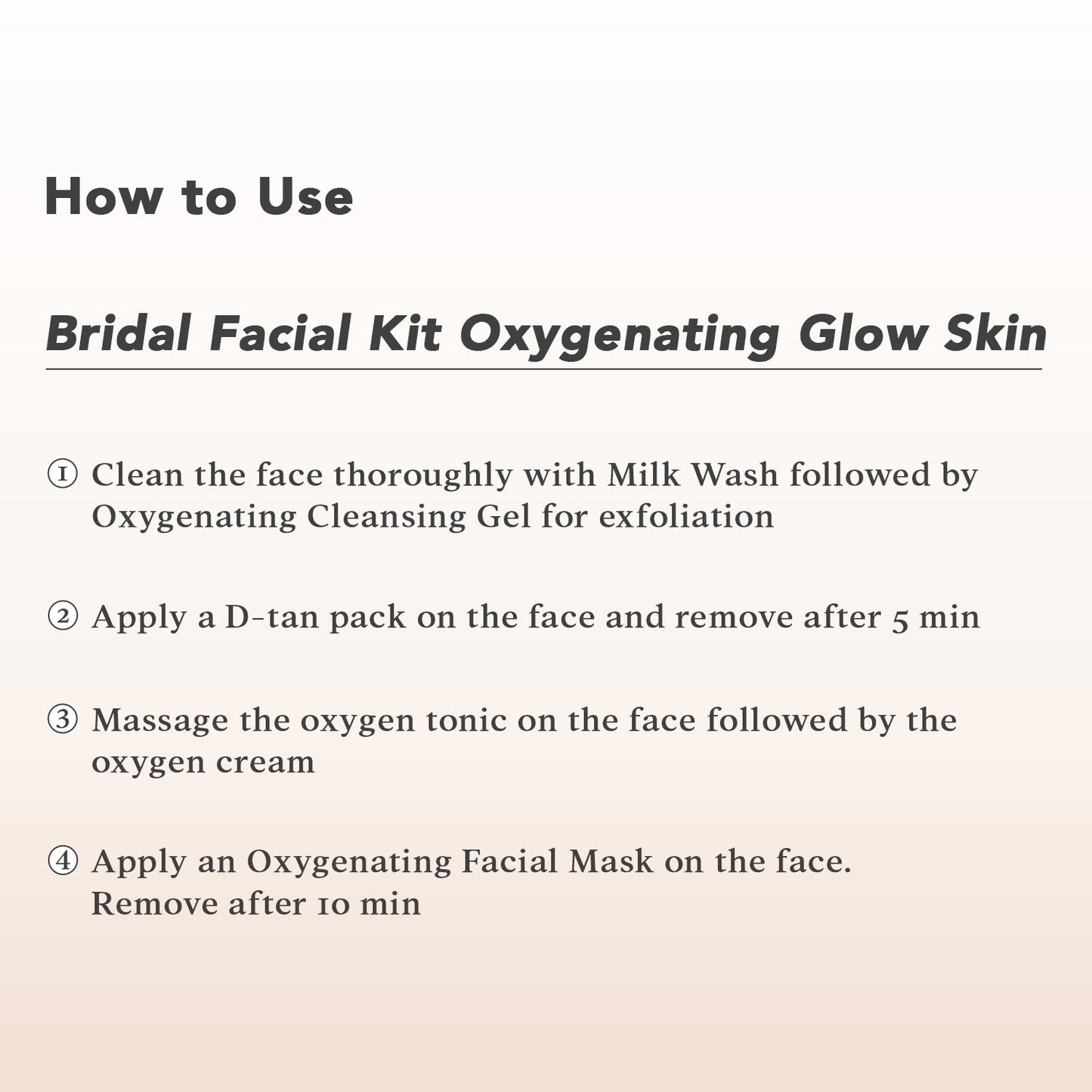 O3+ Oxygenating Kit how to use steps 1-5