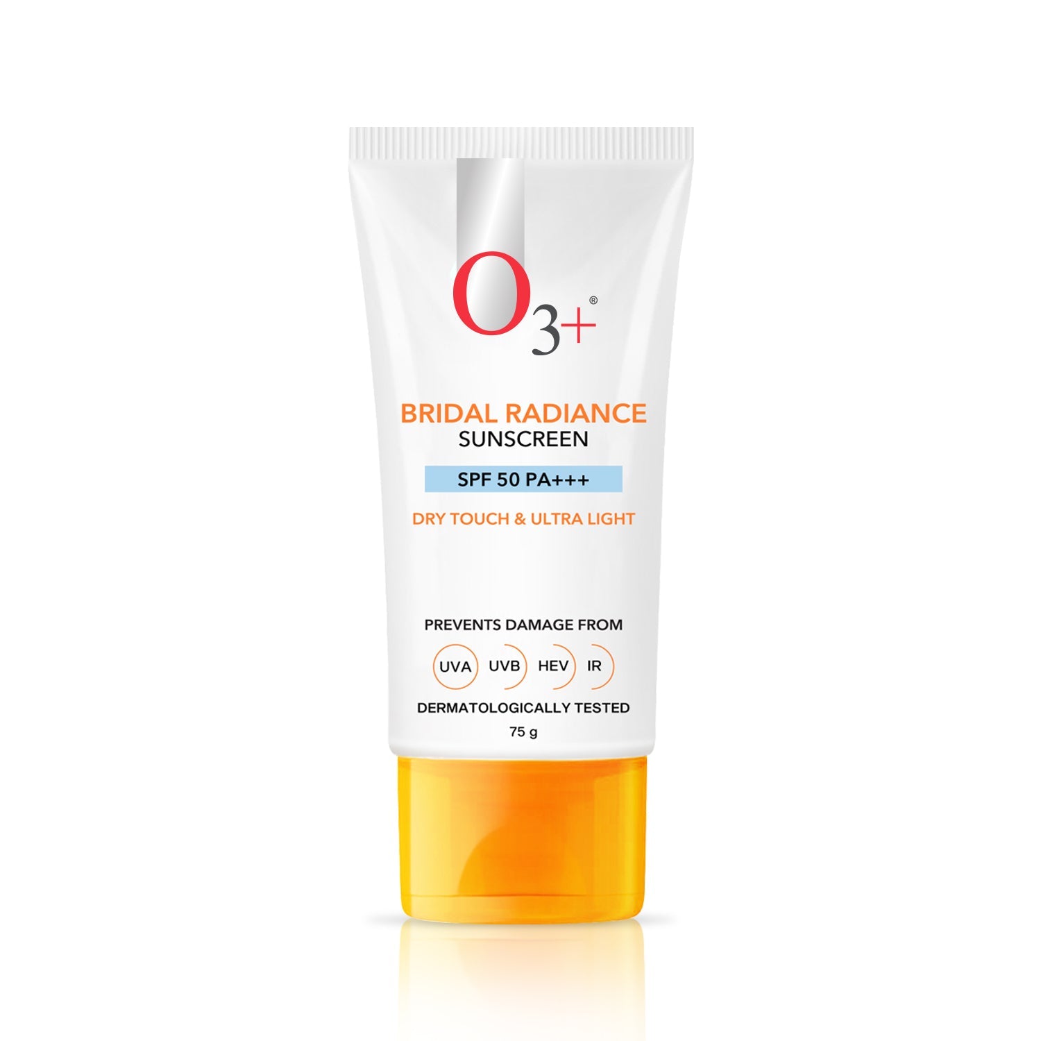 O3+ Bridal Radiance Sunscreen SPF 50 PA+++ 75g front