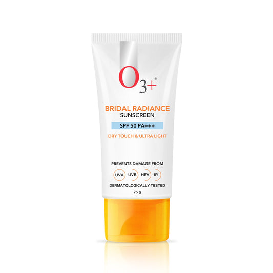 O3+ Bridal Radiance Sunscreen SPF 50 PA+++ 75g front