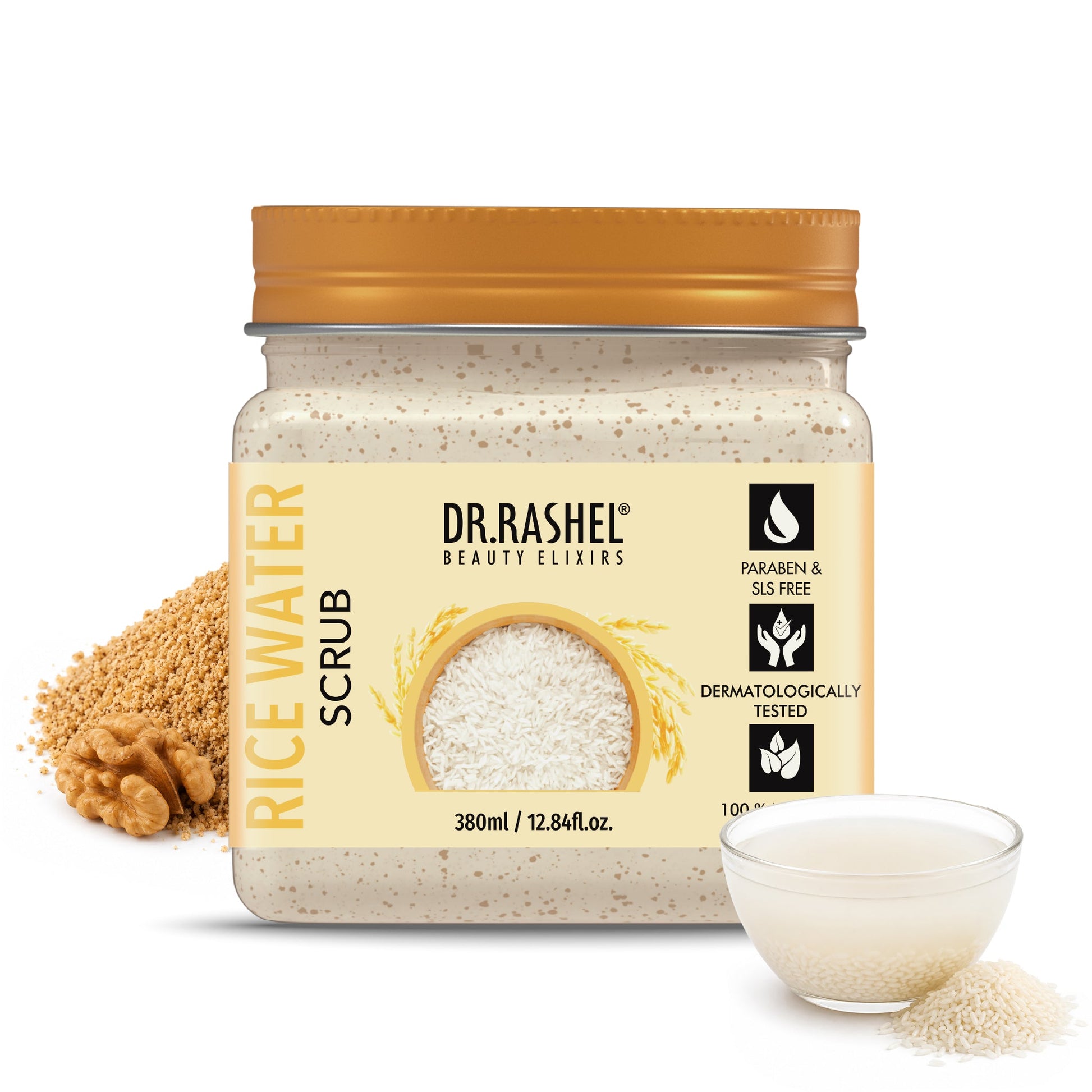Dr. Rashel Rice Water Scrub 380ml front angle