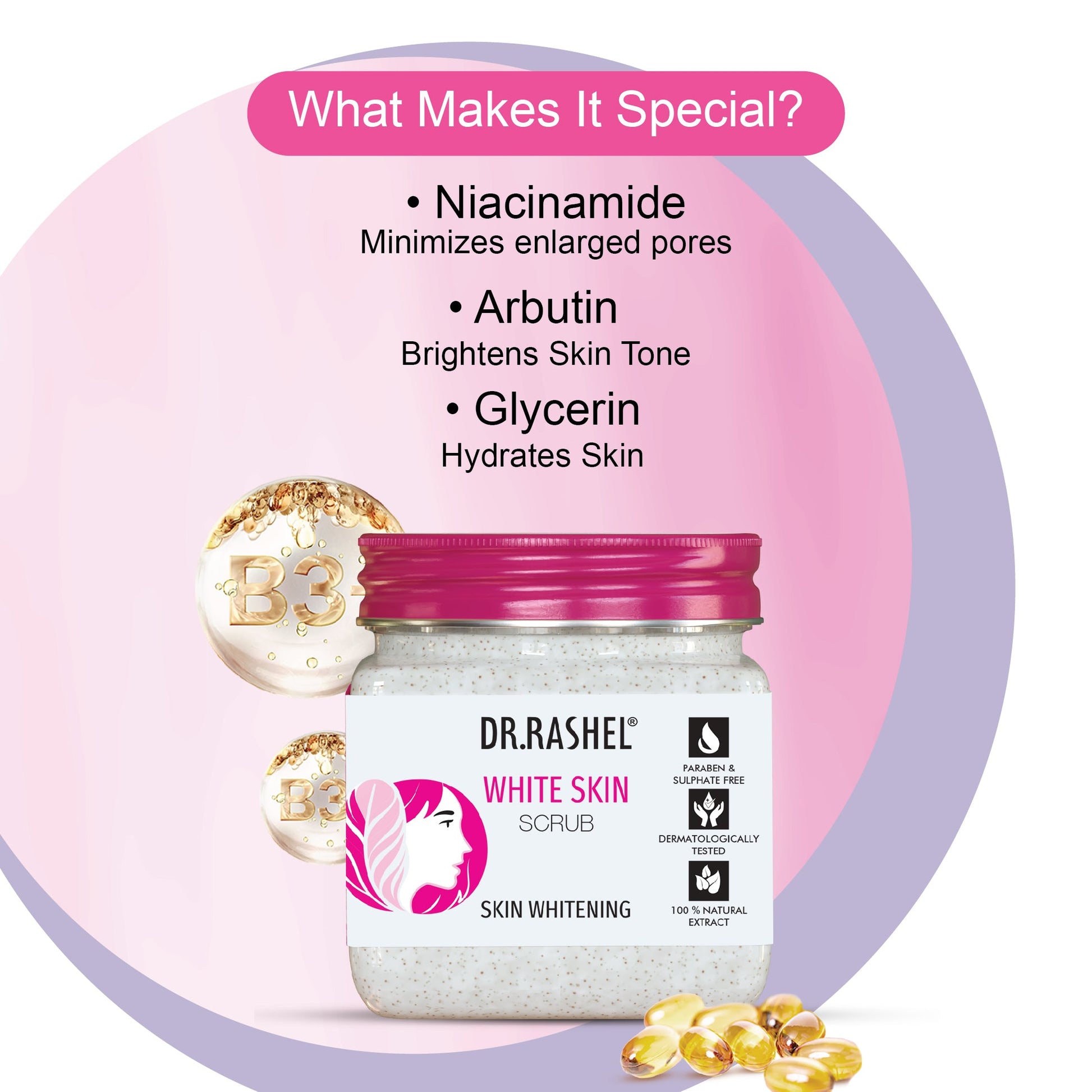 Dr. Rashel White Skin Scrub specialty - Arbutin, Niacinamide