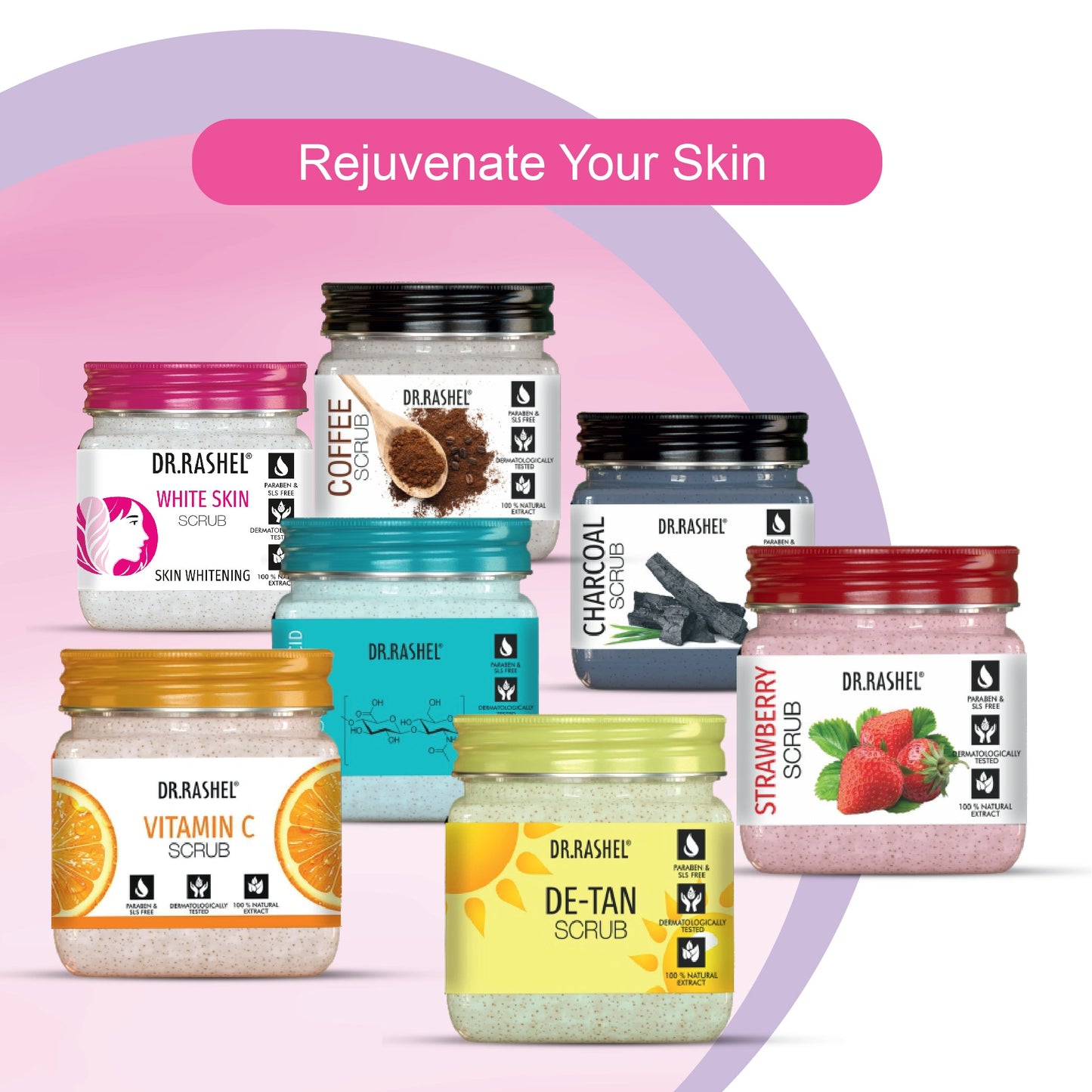Dr. Rashel White Skin scrub range