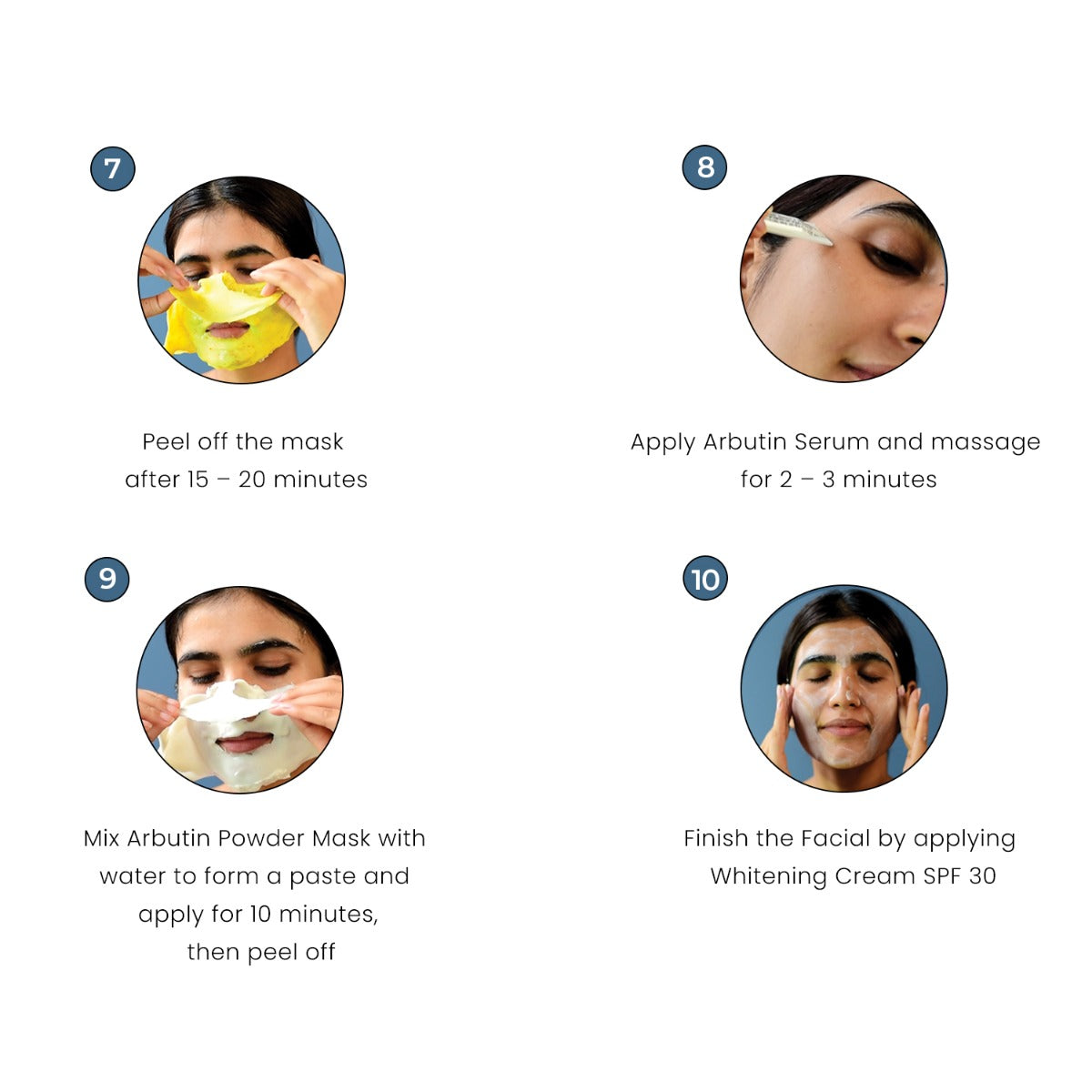 O3+ Bridal Facial Kit how to use steps 6-10