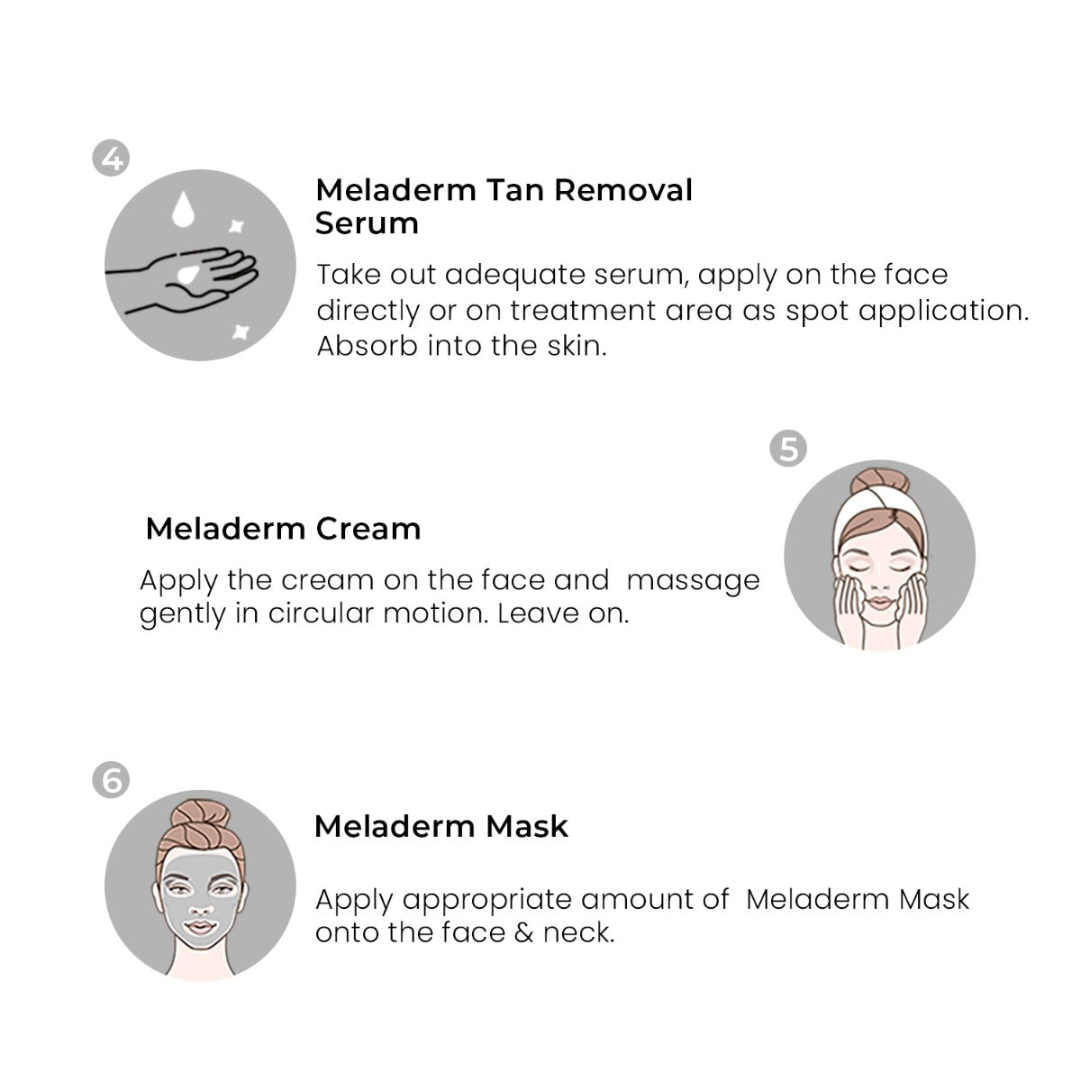 O3+ Power Brightening Facial Kit how to use steps 4-6