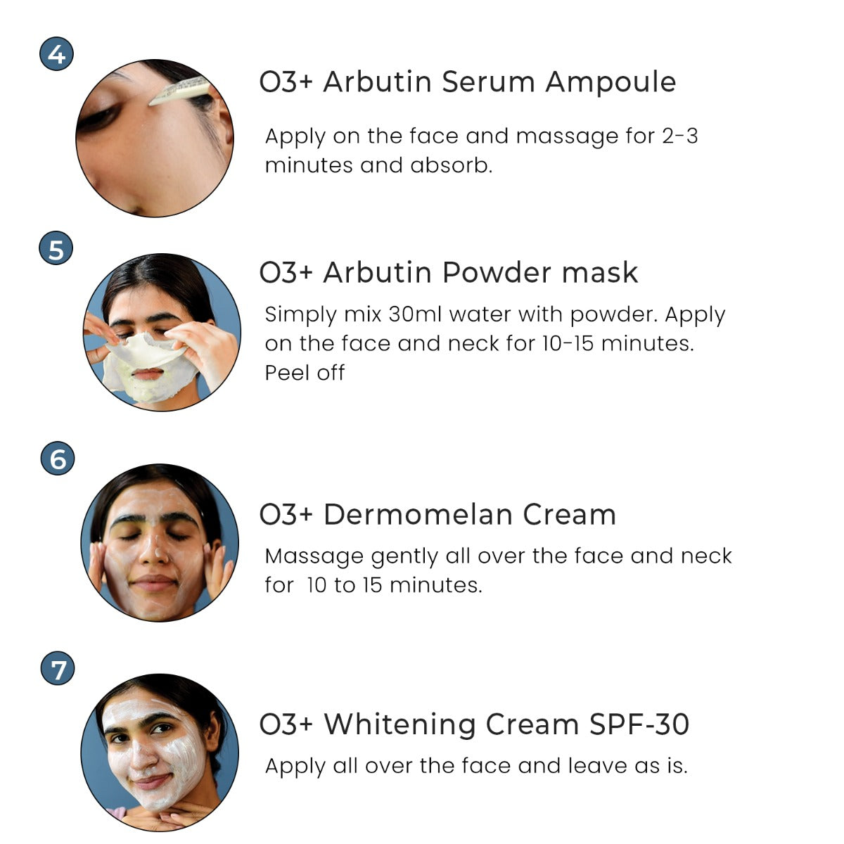 O3+ Shine & Glow Kit how to use steps 4-5