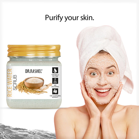 Dr. Rashel Rice Water Scrub description and highlights