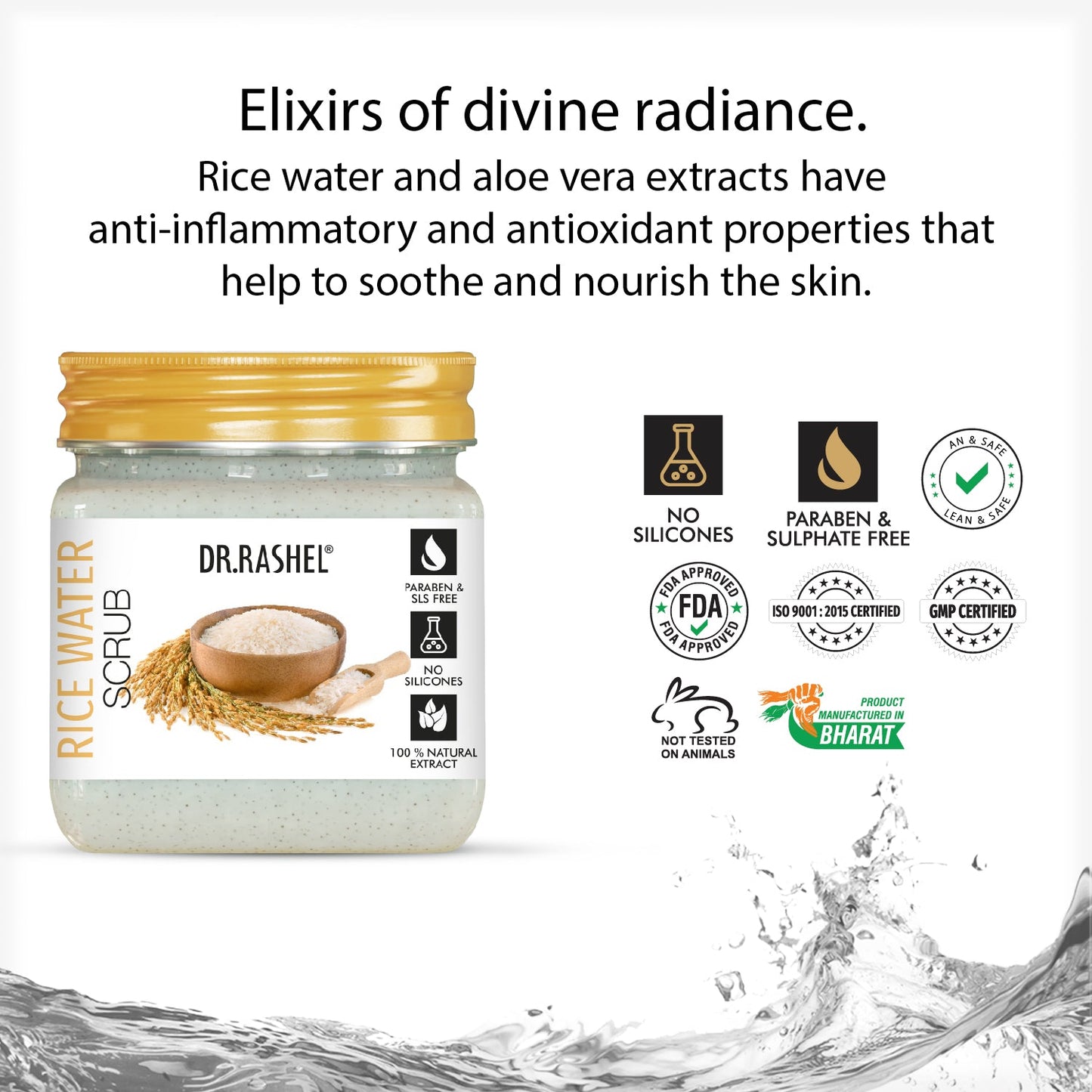 Dr. Rashel Rice Water Scrub for face and body