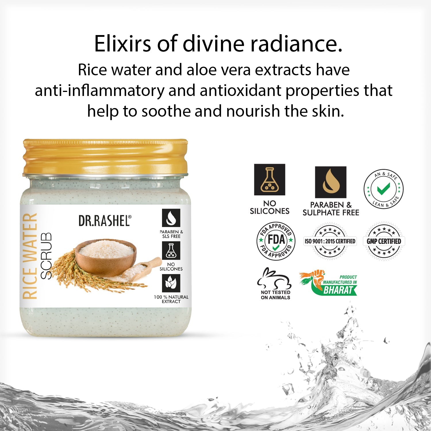 Dr. Rashel Rice Water Scrub for face and body
